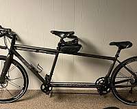 grey-tandem-bicycle