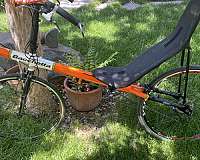 orange-recumbent-bicycle