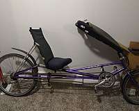 purple-recumbent-bicycle