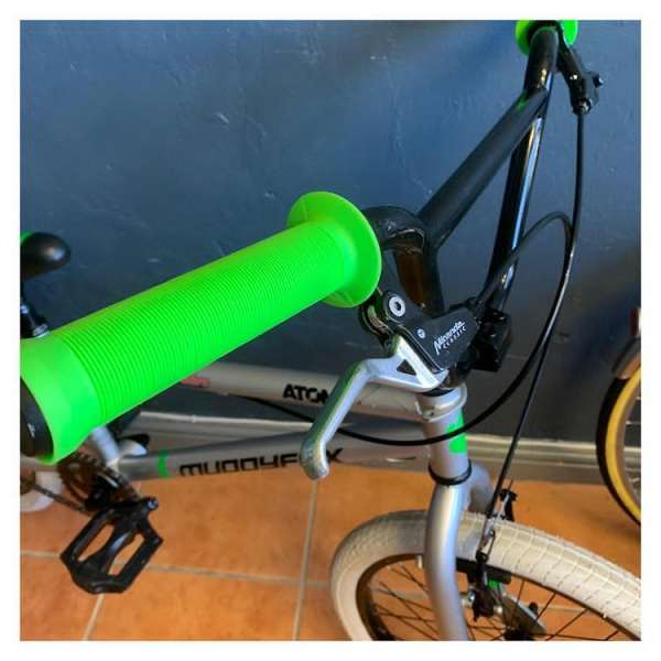 green-white-bmx-bicycle